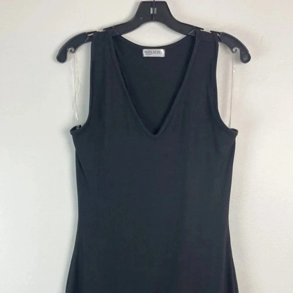 Popular 21 Racerback Tank Soft Jersey Jumpsuit Black Soft Cozy - Picture 3 of 8